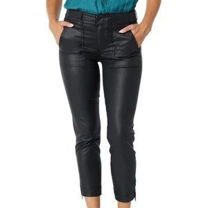 KUT From the Kloth Size 00 Reese Coated (leather like) Straight Leg Black